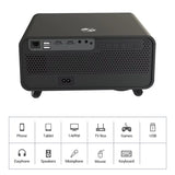 Pixpaq Apex (JAPAN) Projector 1080p Native Full HD Home Projector, 4k support, 11000 Lumen LED, 300+ inch Screen | Inbuilt 10W Speaker | 4P+4D Digital Keystone, With Netflix, Prime etc | WiFi & BT |