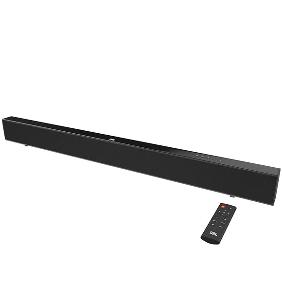 JBL SB110 Wireless Soundbar with Built-in Subwoofer (110 Watts, 4 Woofers, Dolby Digital)