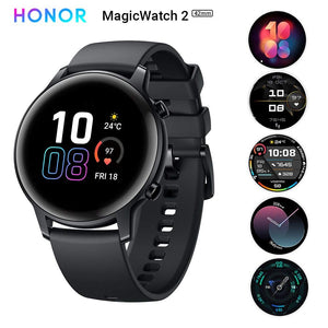 HONOR Magic Watch 2 (Black) AMOLED Display, 15 Workout Modes, Music , –