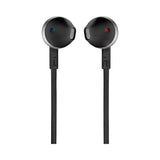 JBL Tune 205 Pure Bass Metal Earbud Headphones with Mic (Black)