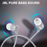 JBL Tune 165BT in-Ear Wireless Headphones with Dual Equalizer, 8-Hour Battery Life and Quick Charging (Grey)