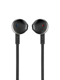 JBL T205BT Pure Bass Wireless Metal Earbud Headphones with Mic (Black)