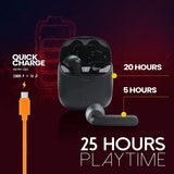 JBL Tune 225TWS TWS 25 Hr Playtime, Dual Connect, Bluetooth 5.0 (Black)