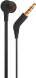 JBL T210 Pure Bass Premium Aluminum Build in-Ear Headphones with Mic & Tangle Free Cable (Black)