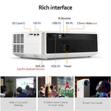 AUN AKEY6S (Android Version) Full HD Smart Projector 1080P with 1GB RAM, 8GB ROM, 6800 Lumens - 6 Months Warranty.