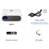 AUN AKEY6S (Android Version) Full HD Smart Projector 1080P with 1GB RAM, 8GB ROM, 6800 Lumens - 6 Months Warranty.