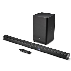 JBL Bar 2.1 Deep Bass Soundbar with Wireless Subwoofer, Dolby Digital (300 Watts, Black)