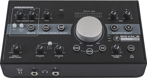 Mackie BIG KNOB STUDIO Monitor Controller Interface - 3X2