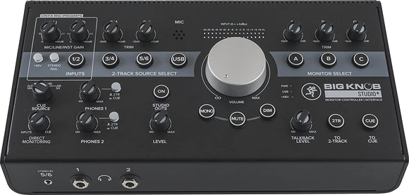 Mackie BIG KNOB STUDIO PLUS Monitor Controller Interface 4X3